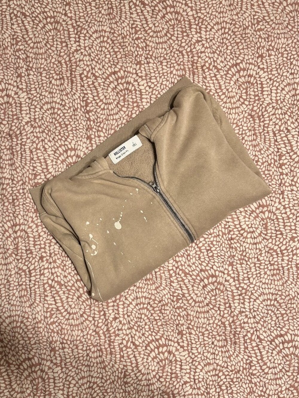 Hollister Zip-Up Hooded Sweatshirt Size Large